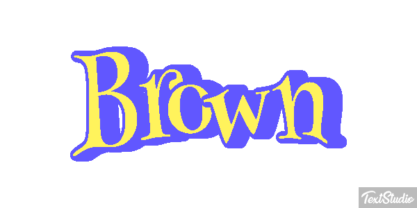 Brown Tekst effect
