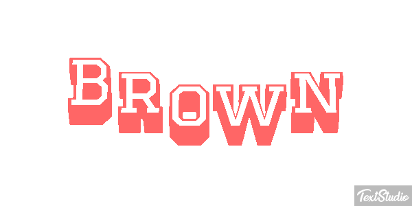 Brown Tekst effect