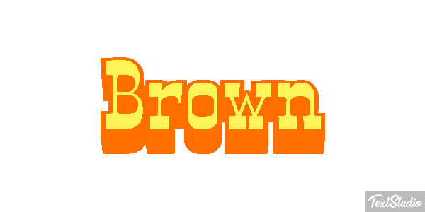 Brown Tekst effect
