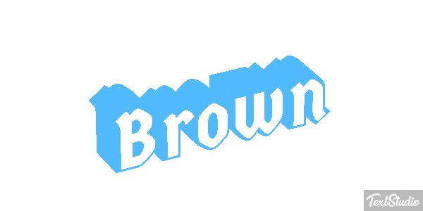Brown Tekst effect