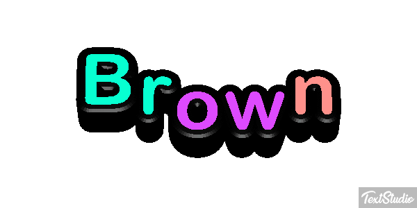 Brown Tekst effect