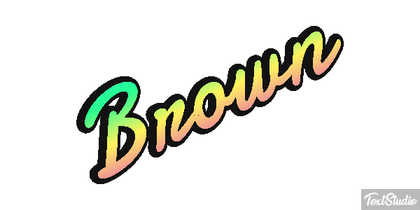 Brown Tekst effect