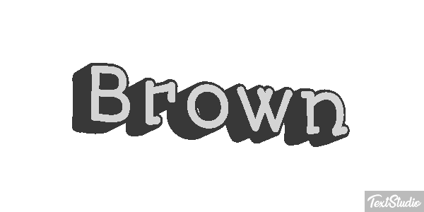 Brown Tekst effect
