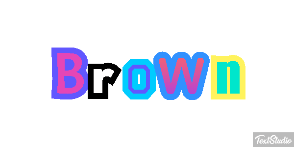 Brown Tekst effect