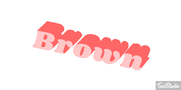 Brown Tekst effect