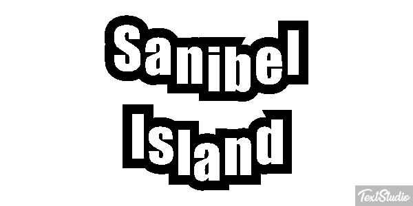 Sanibel Island Effetto testo