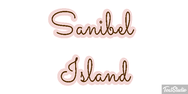 Sanibel Island Effetto testo
