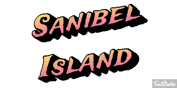 Sanibel Island Effetto testo