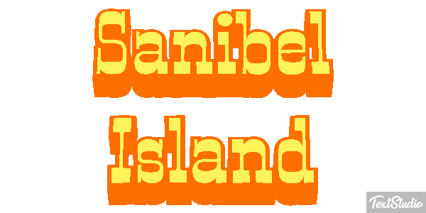 Sanibel Island Effetto testo