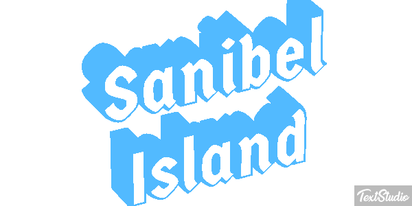 Sanibel Island Effetto testo