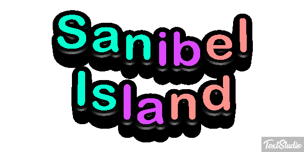 Sanibel Island Effetto testo