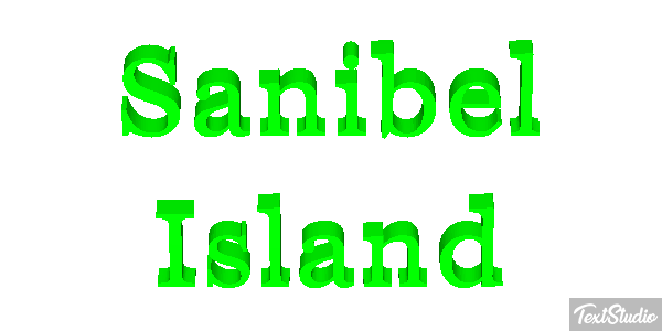Sanibel Island Effetto testo