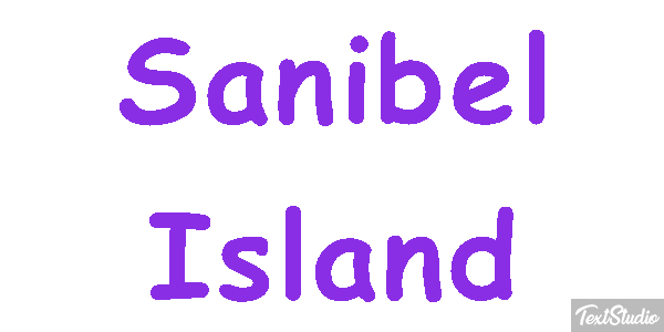 Sanibel Island Effetto testo