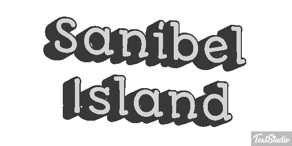 Sanibel Island Effetto testo