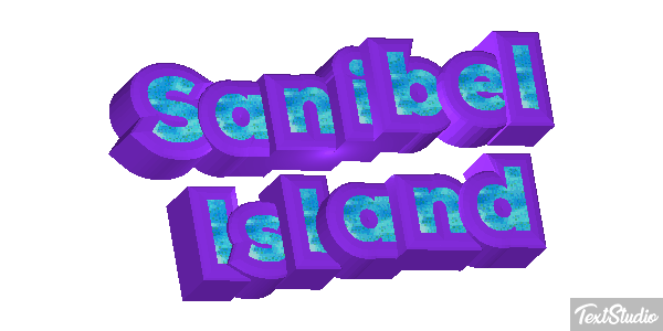 Sanibel Island Effetto testo