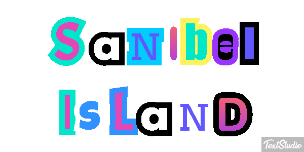 Sanibel Island Effetto testo