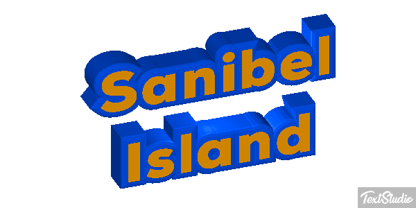 Sanibel Island Effetto testo
