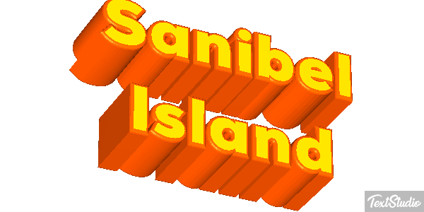 Sanibel Island Effetto testo