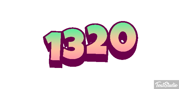 1320 Text effect