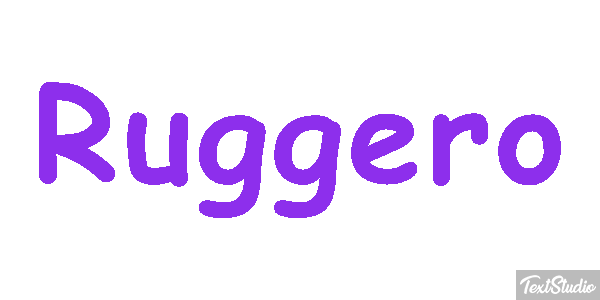 Ruggero Effetto testo