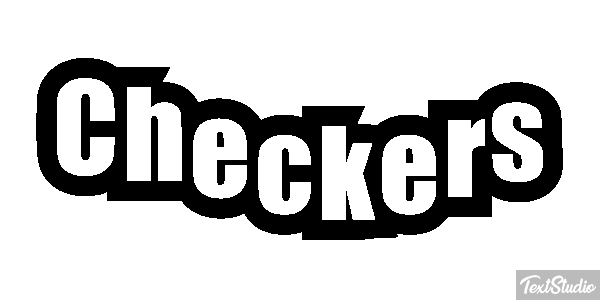 Checkers Texteffekt