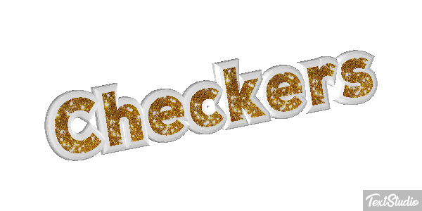 Checkers Texteffekt
