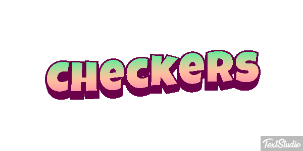 Checkers Texteffekt