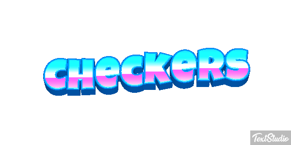 Checkers Texteffekt