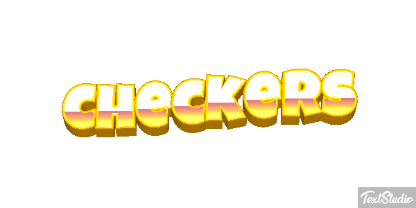 Checkers Texteffekt