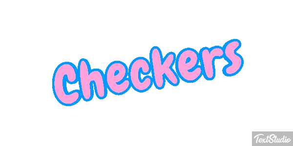 Checkers Texteffekt