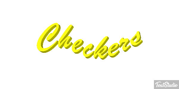 Checkers Texteffekt
