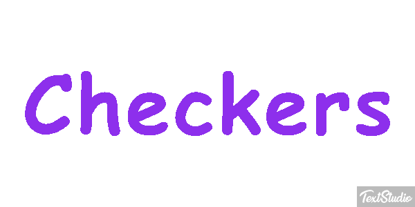 Checkers Texteffekt