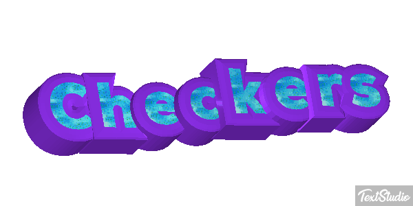 Checkers Texteffekt