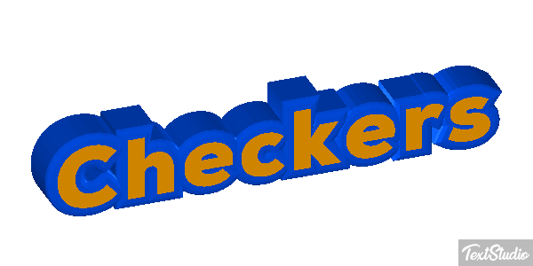 Checkers Texteffekt