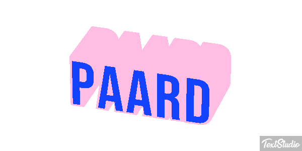Paard Tekst effect