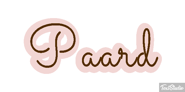 Paard Tekst effect