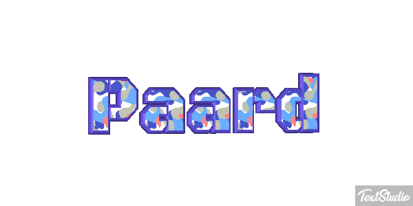 Paard Tekst effect