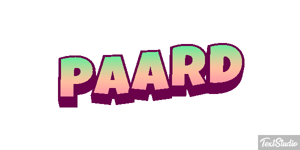 Paard Tekst effect