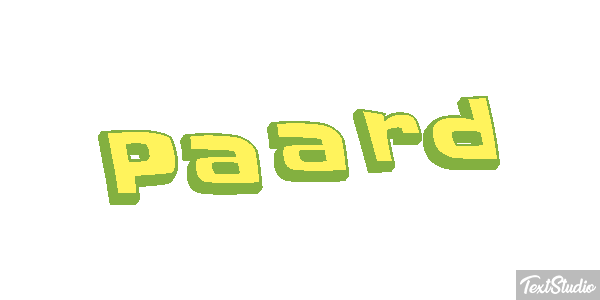 Paard Tekst effect