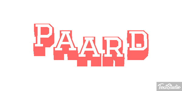 Paard Tekst effect