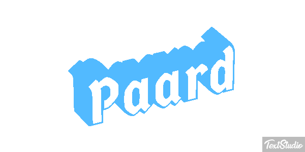 Paard Tekst effect