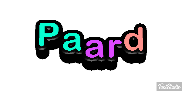 Paard Tekst effect