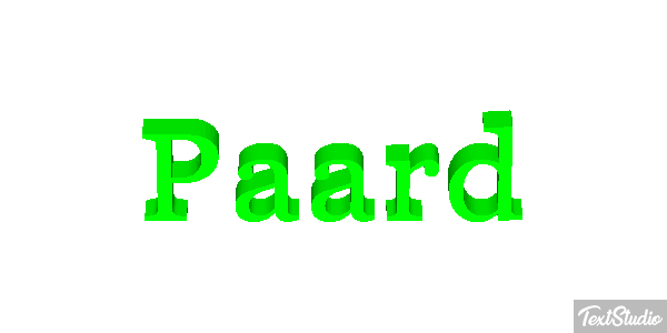 Paard Tekst effect