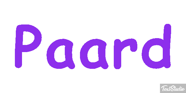 Paard Tekst effect