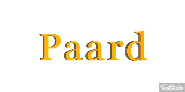 Paard Tekst effect