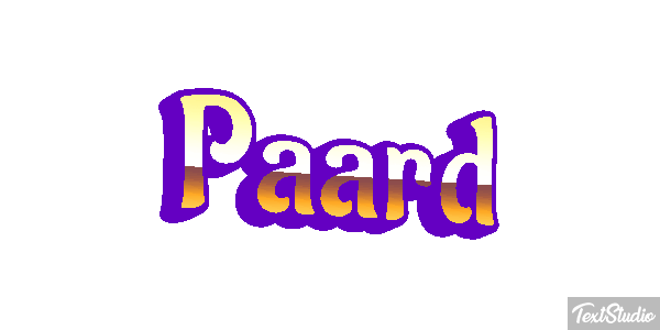 Paard Tekst effect