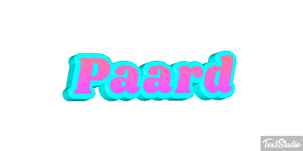 Paard Tekst effect