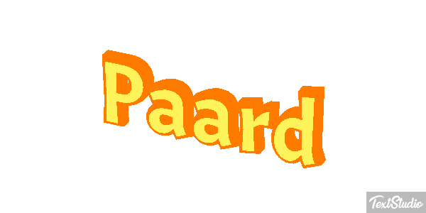 Paard Tekst effect
