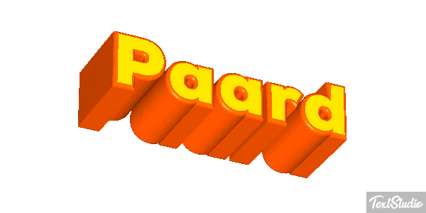 Paard Tekst effect