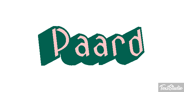 Paard Tekst effect